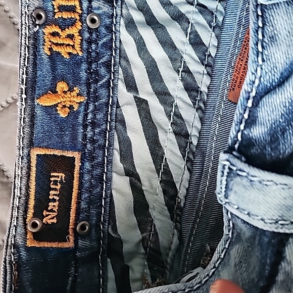 Rock Revival Jeans Size 26 Womens Nancy Crop Light Wash Blue Denim Skinny - Picture 6 of 13